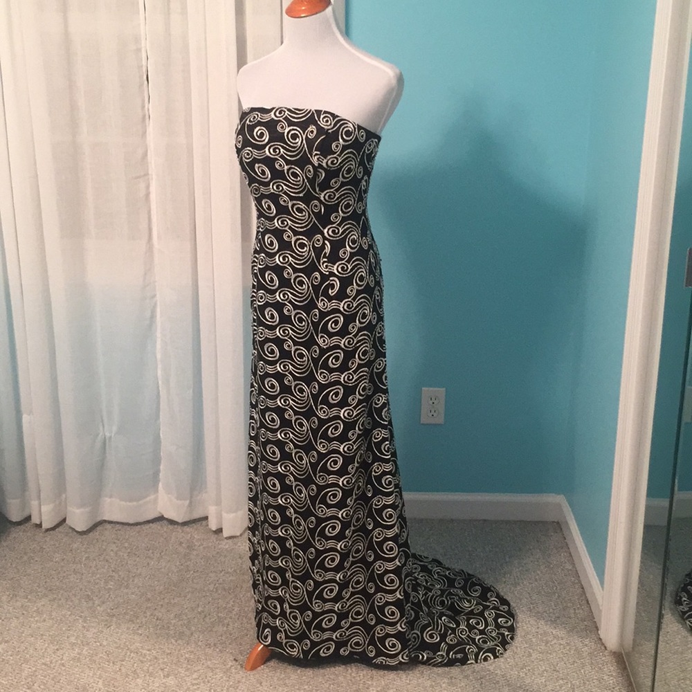 Precious Formals Strapless Gown